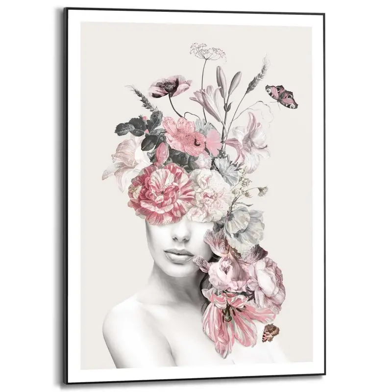 Schilderij Bloemenvrouw 70x50
