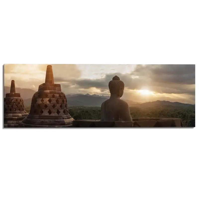 Schilderij Borobudur 52x156