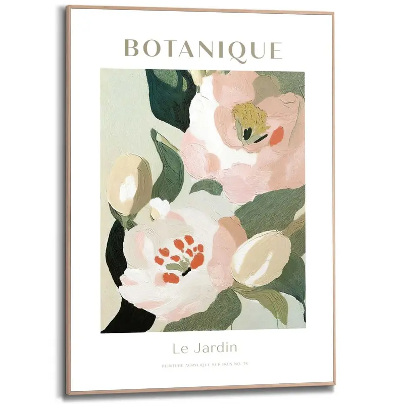 Schilderij Botanique 70x50