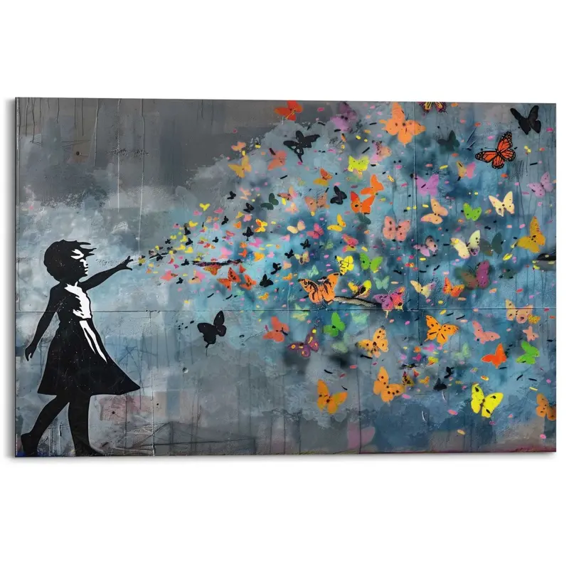 Schilderij Butterfly Breeze 60x90