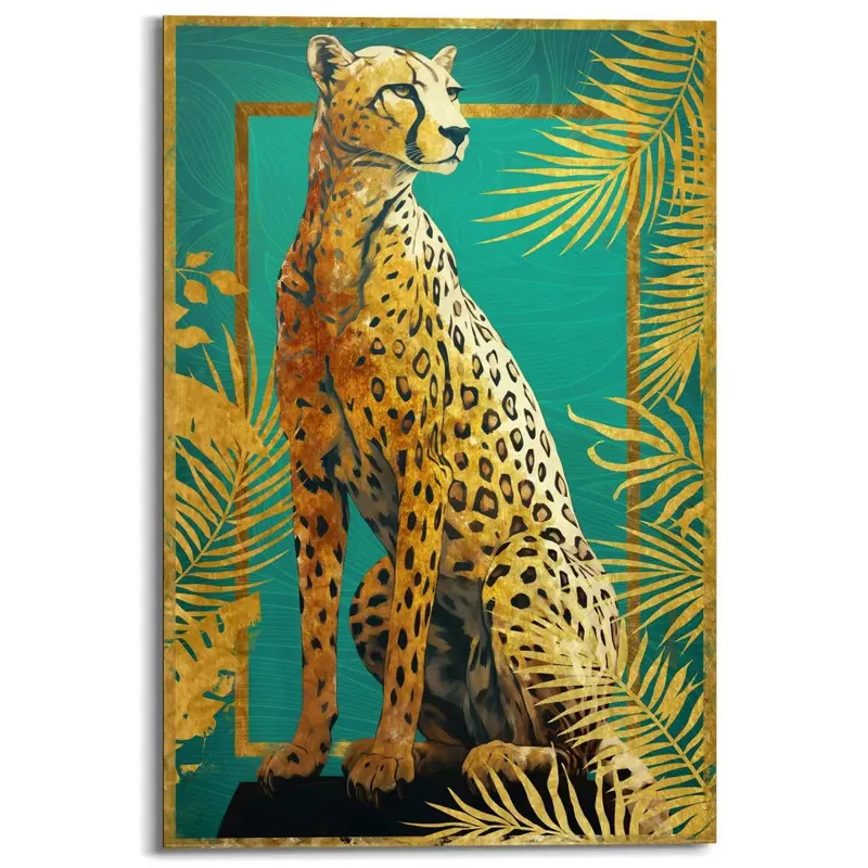 Schilderij Cheetah Pose 90x60