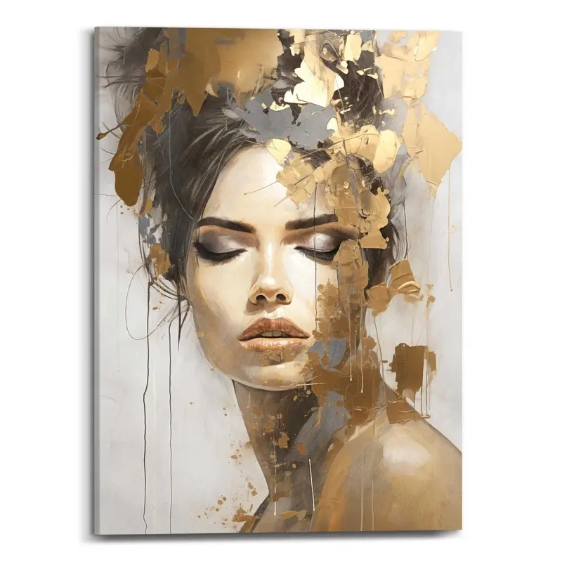 Schilderij Chique Gold 70x50