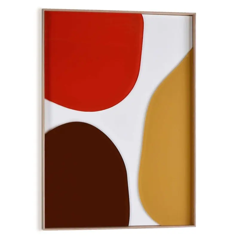 Schilderij Connected - terra teints 70x50