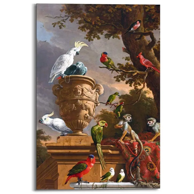 Schilderij d´Hondecoeter de Menagerie 90x60