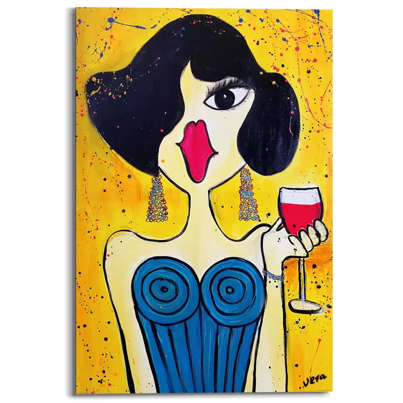 Schilderij Dame 90x60