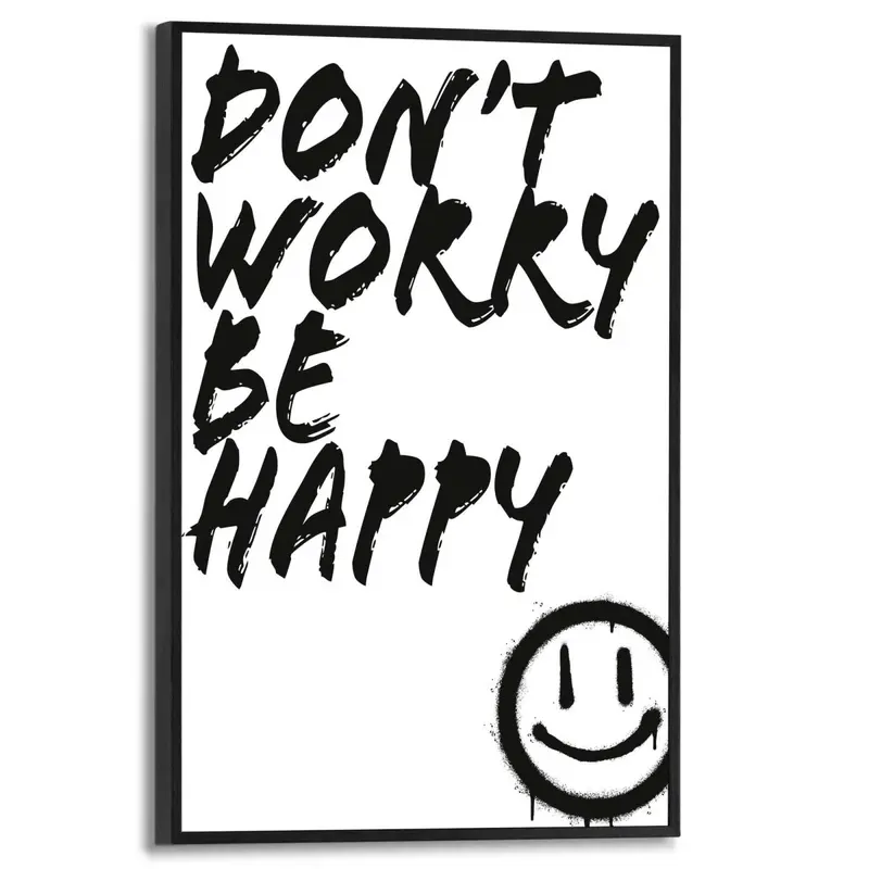 Schilderij Don't Worry 30x20