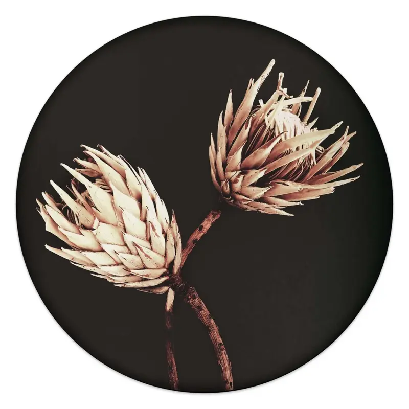 Schilderij Droogbloemen 50 Rond