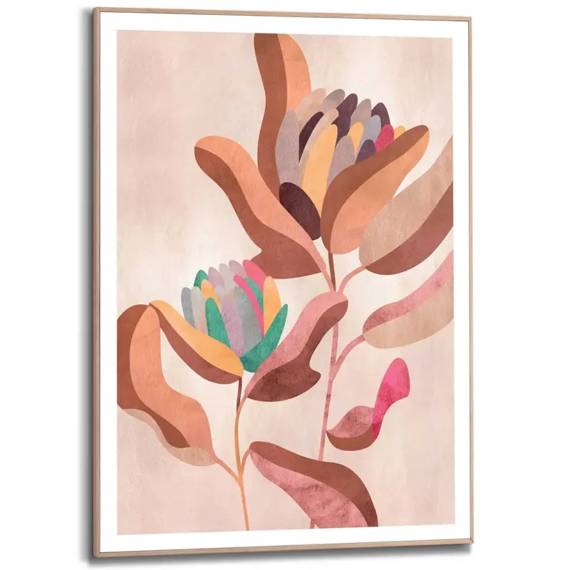 Schilderij Earth Flowers 70x50