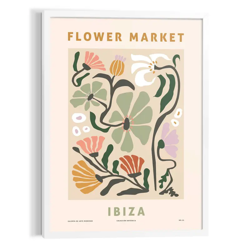 Schilderij Flower Market 70x50