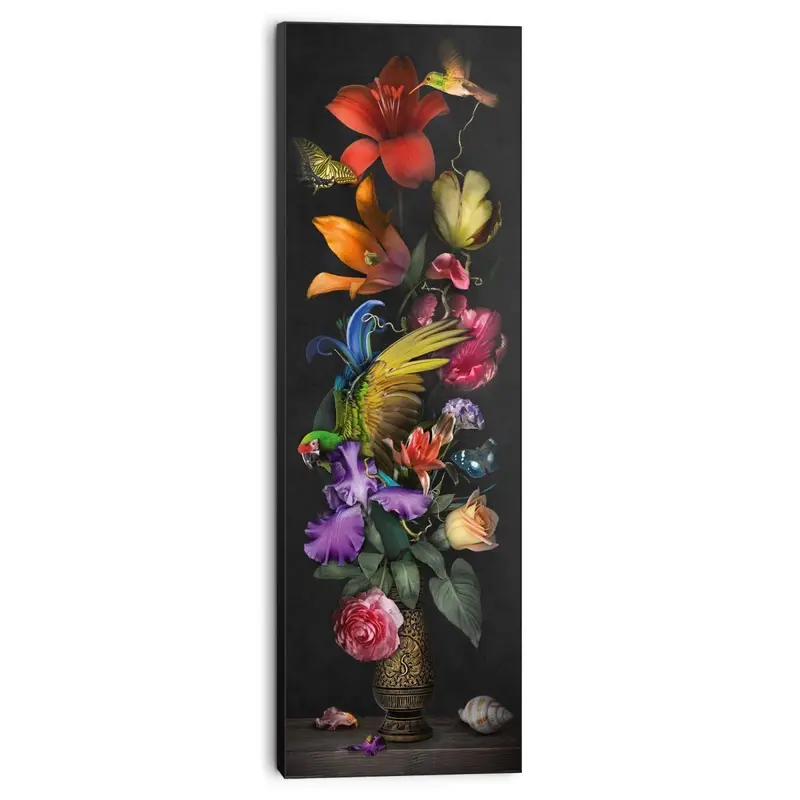 Schilderij Flower Portrait 156x52