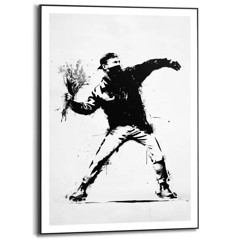 Schilderij Flower Thrower 70x50