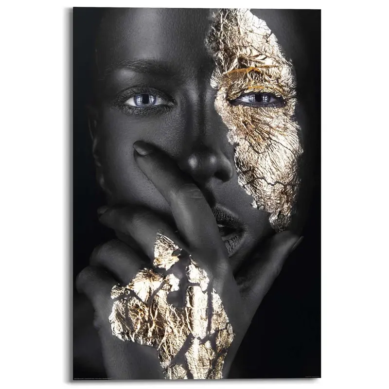 Schilderij Gouden hand 90x60