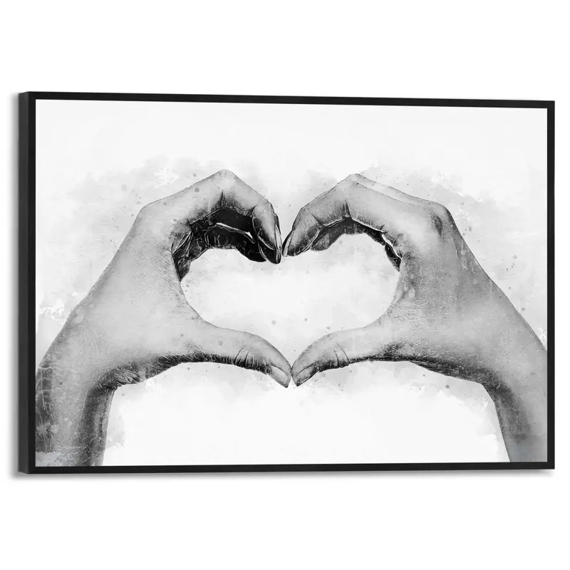 Schilderij Hands Love 20x30