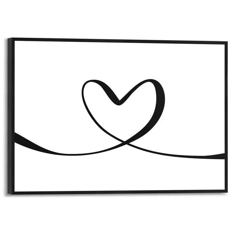 Schilderij Heart Lines 20x30
