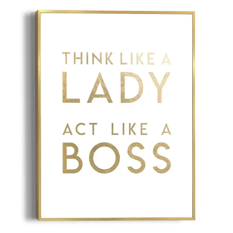 Schilderij Lady Boss 40x30