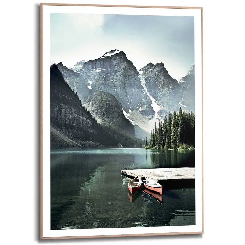 Schilderij Lake Moraine 70x50