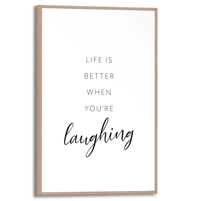 Schilderij Laughing 30x20