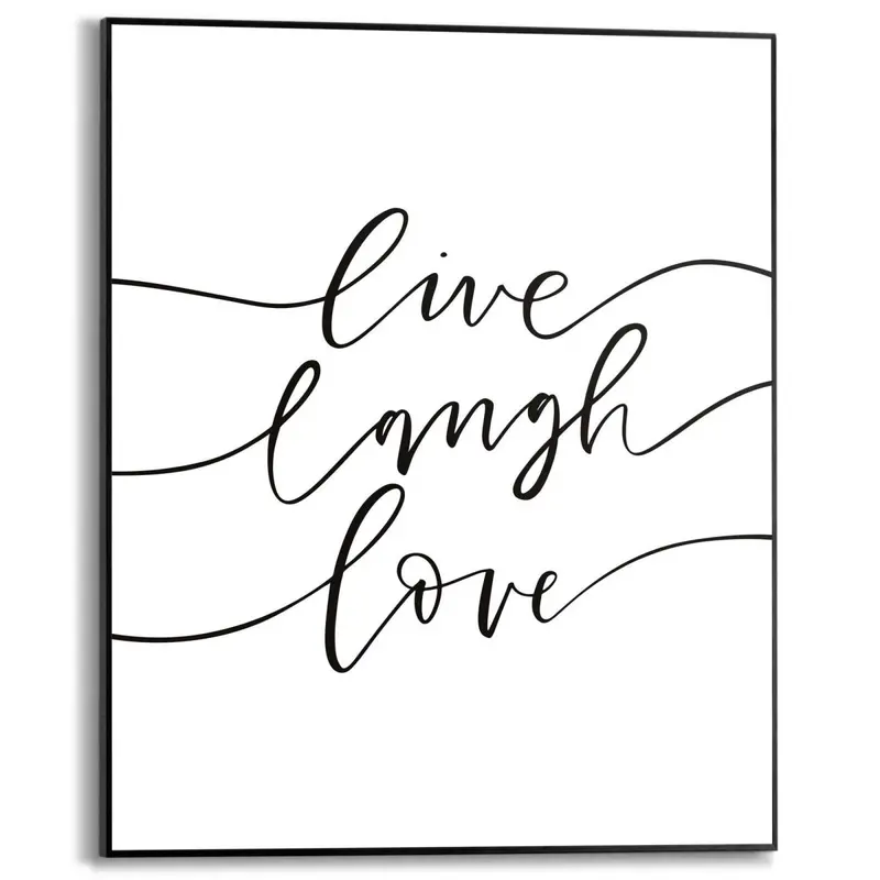 Schilderij Live laugh love 50x40