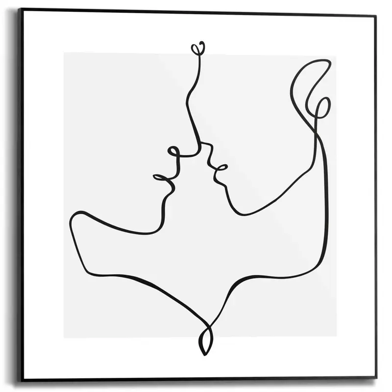 Schilderij Love Lines 50x50