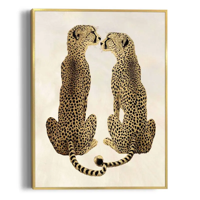 Schilderij Loving Cheetas 40x30