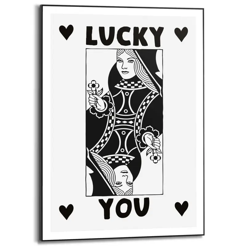 Schilderij Lucky You 70x50