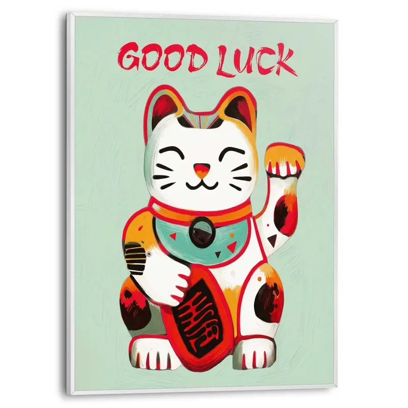 Schilderij Maneki Neko 40x30