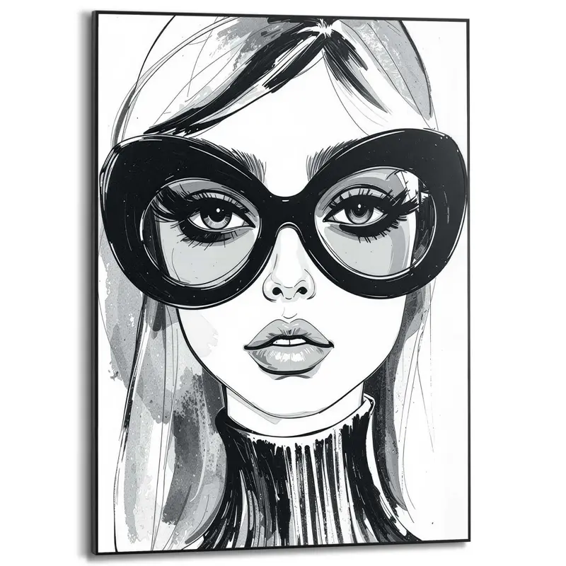 Schilderij Modieuze Blik 70x50
