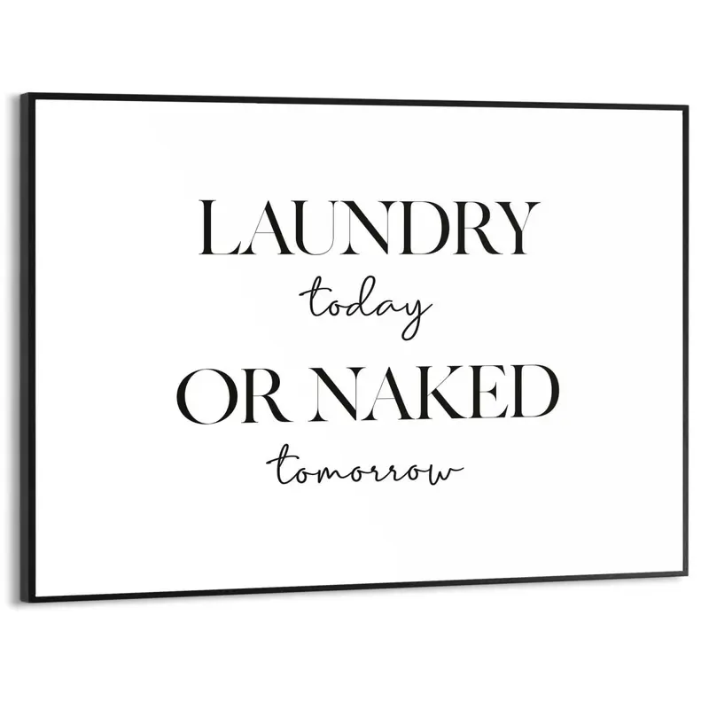 Schilderij Naked Laundry 30x40