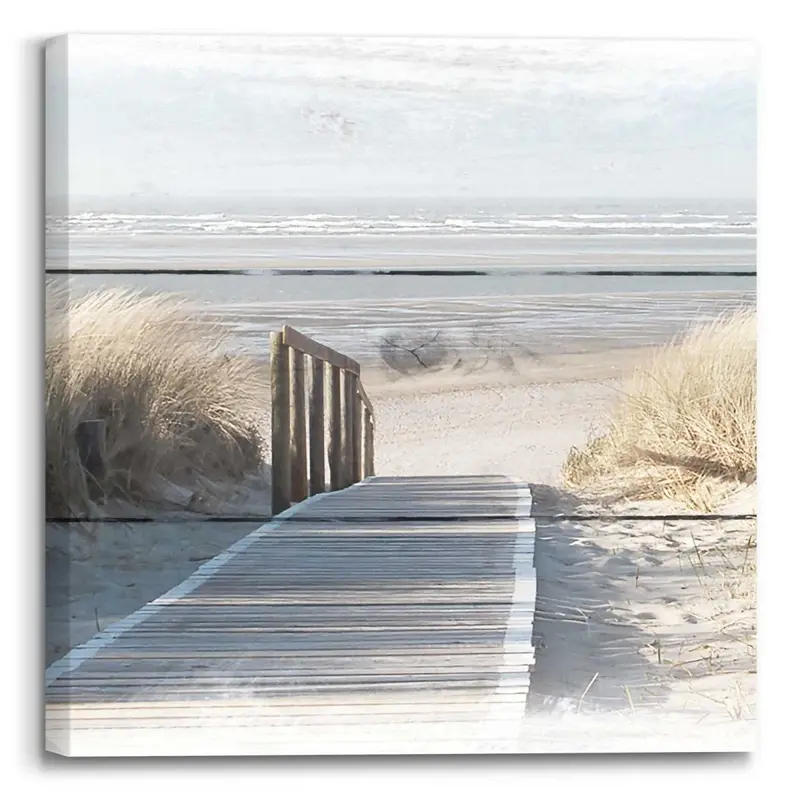 Schilderij Noordzee 30x30