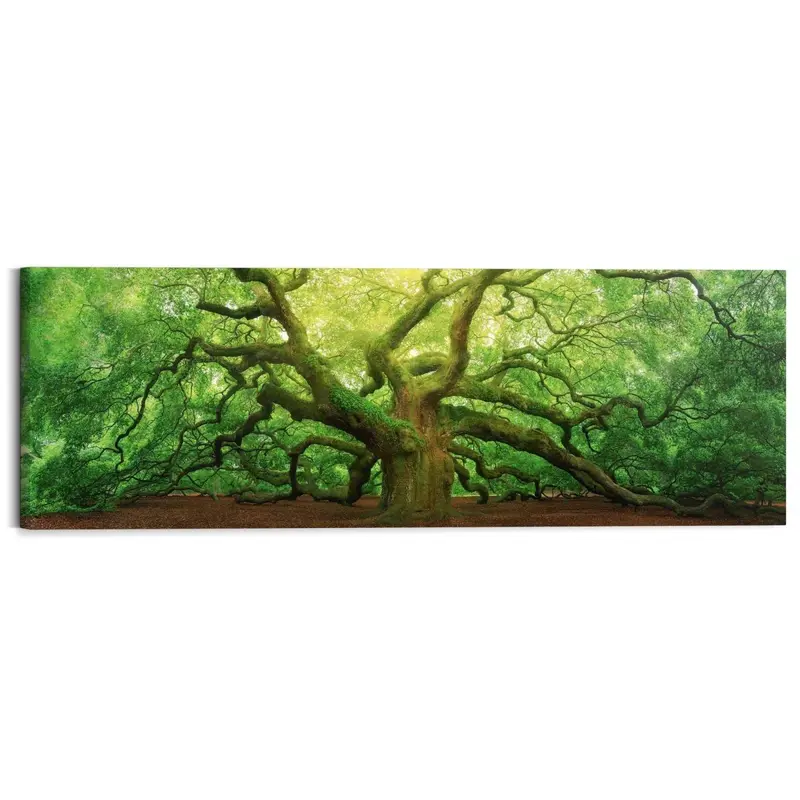 Schilderij Oude eik 40x118