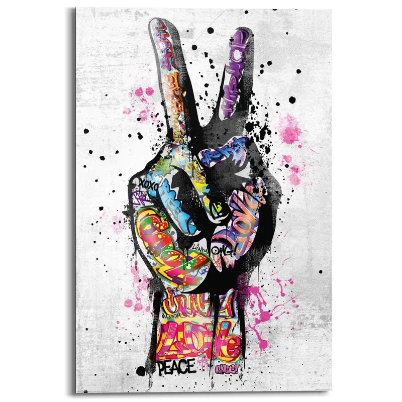 Schilderij Peace 90x60