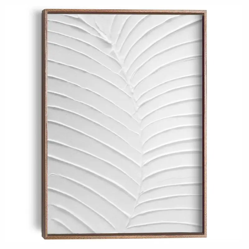 Schilderij Relief Art Bladnerven 40x30