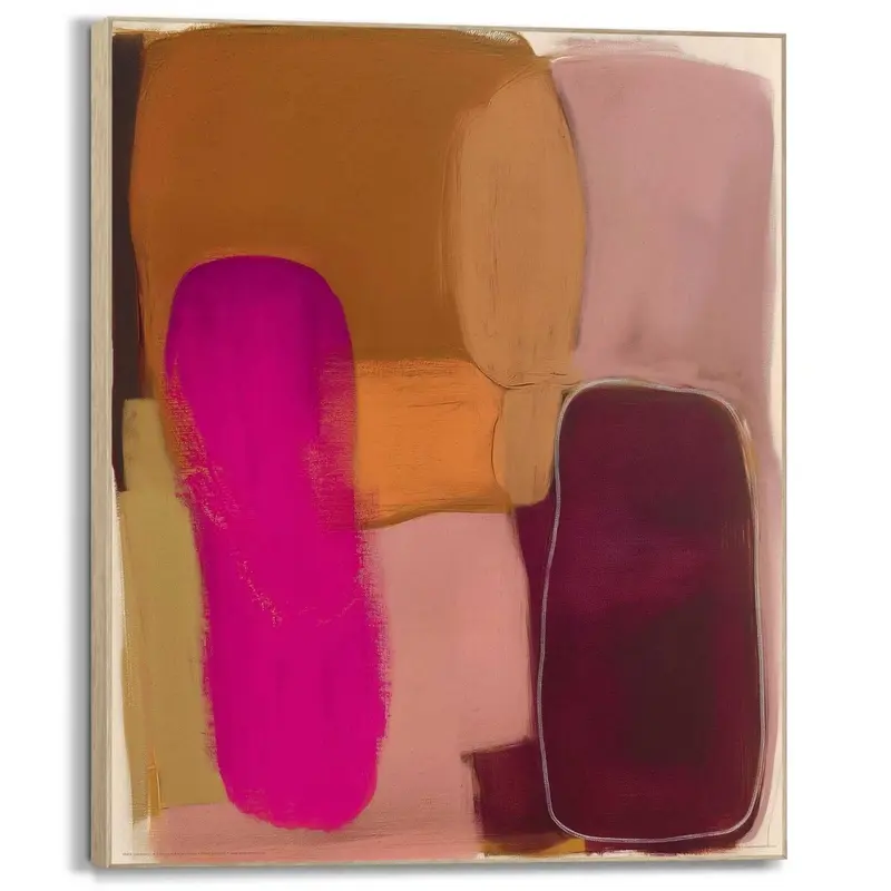 Schilderij Roze compositie 40x50