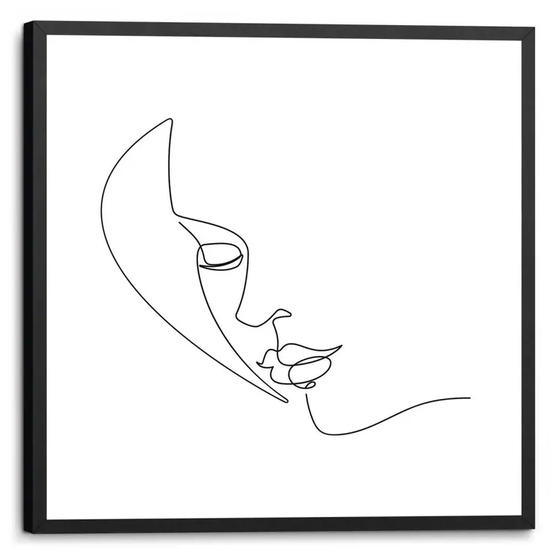 Schilderij Silhouet 53x53