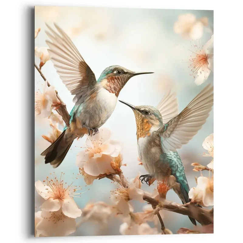 Schilderij Spring Birds 50x40