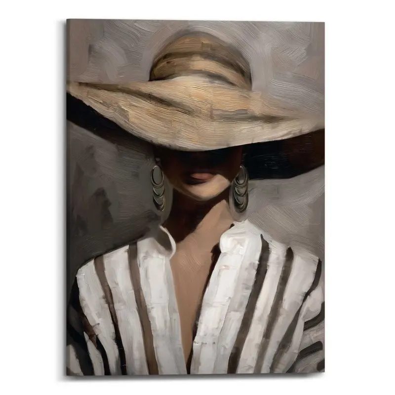 Schilderij Stijlvolle Dame 70x50