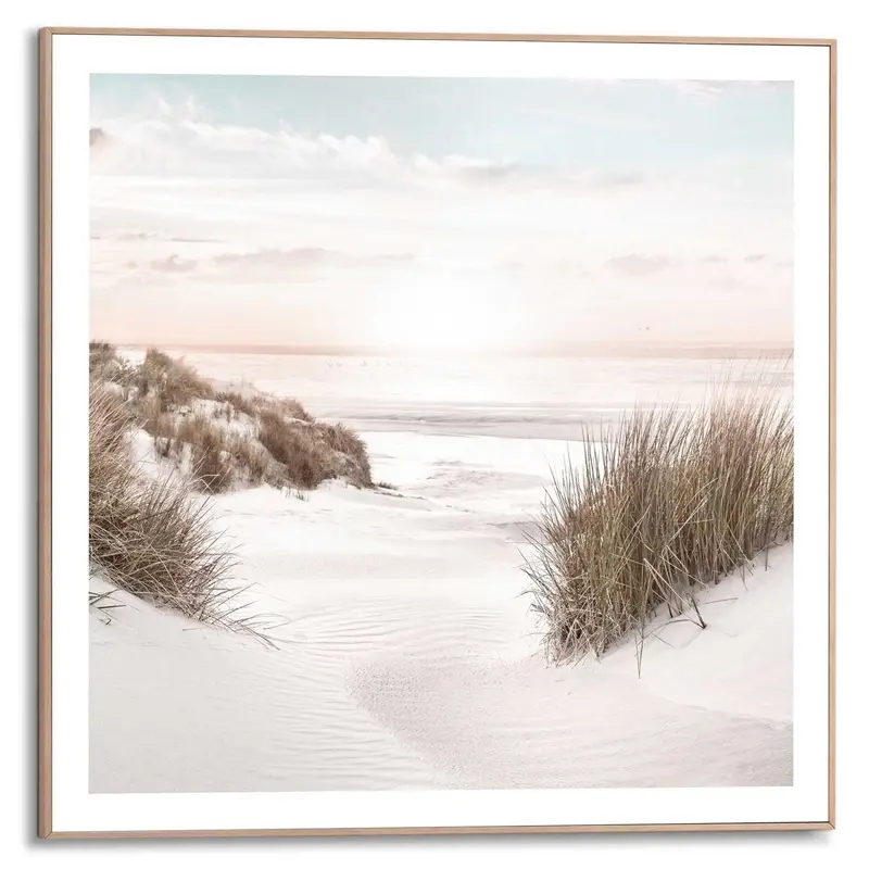 Schilderij Strand Horizon 50x50