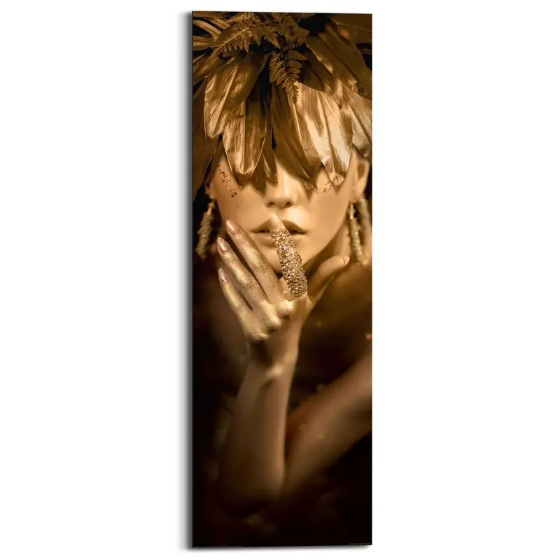 Schilderij Stylisch Girl 90x30