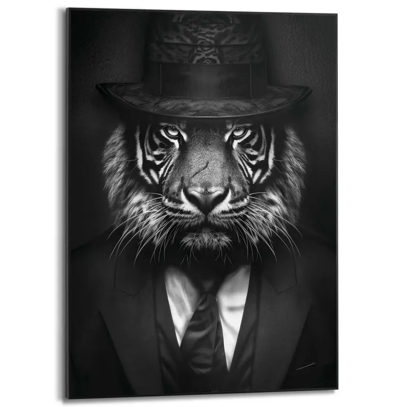 Schilderij Tiger Man 70x50