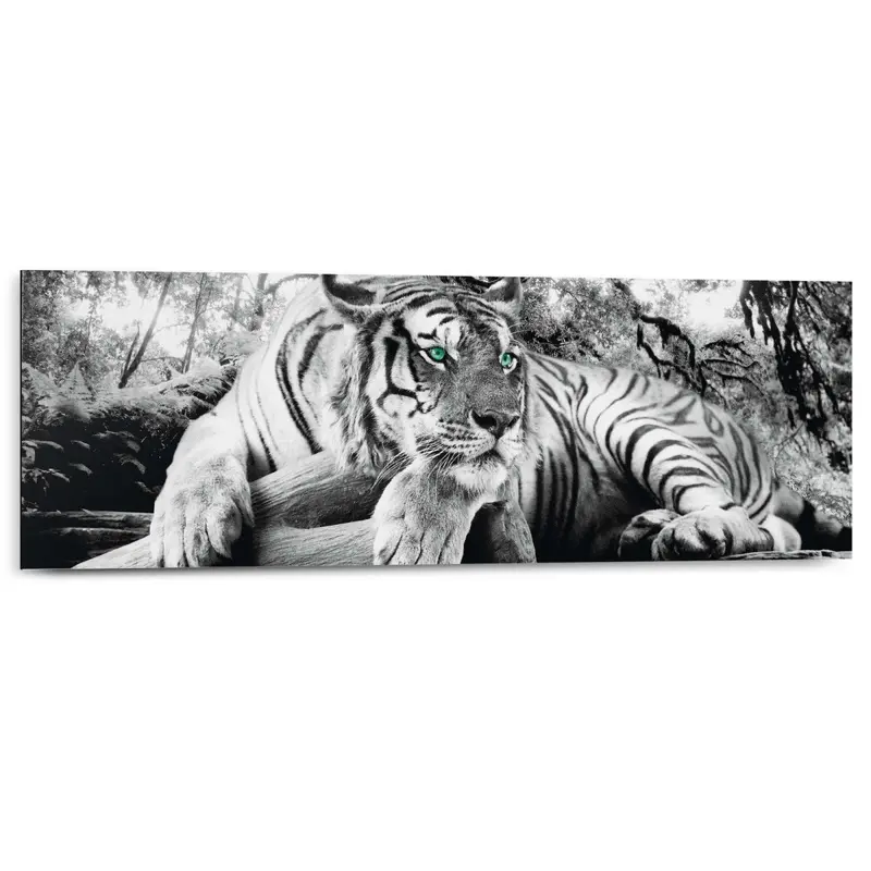 Schilderij Tijger 30x90