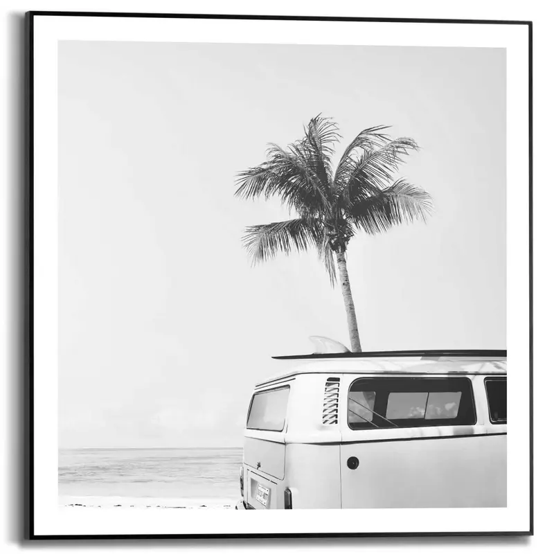 Schilderij Vintage VW Bus 50x50