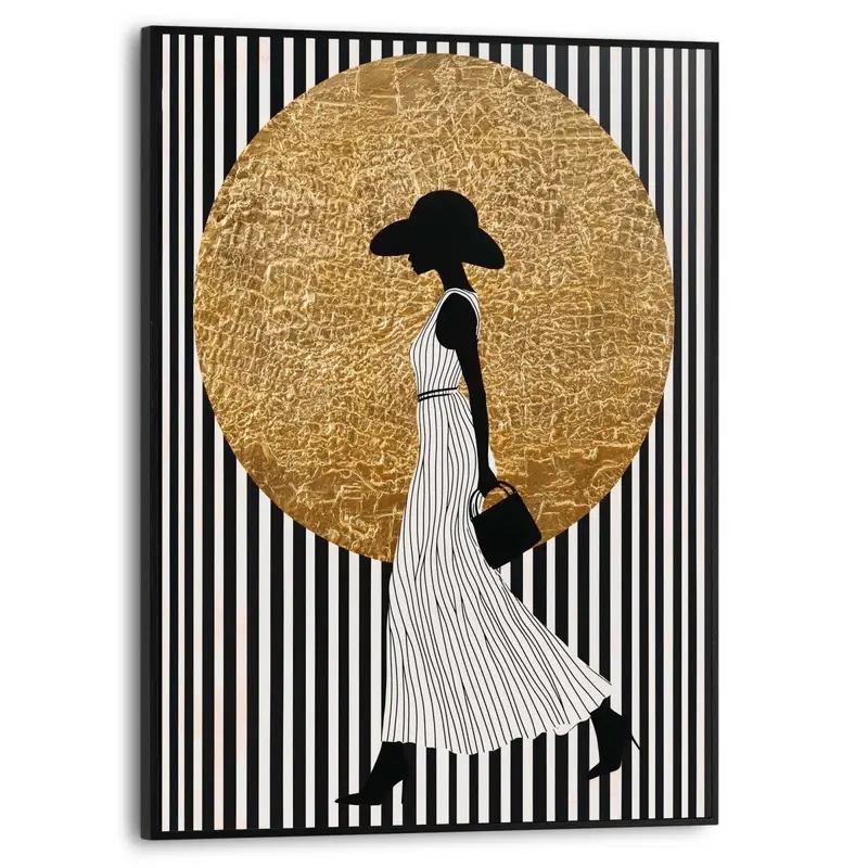 Schilderij Walking Lady 40x30