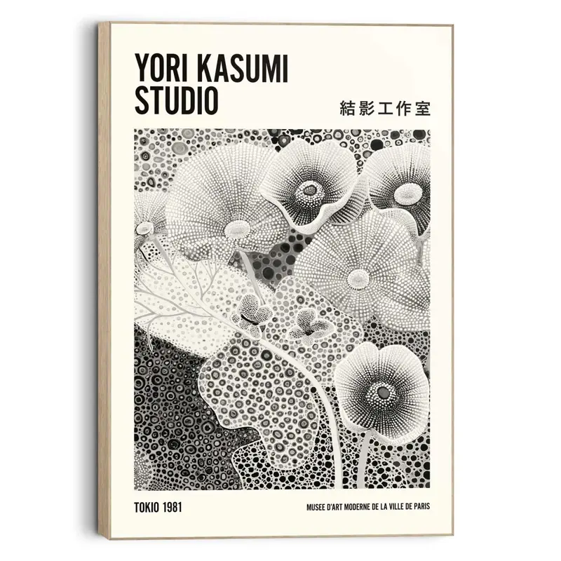 Schilderij Yori Kasumi - Zwart-Wit 60x90