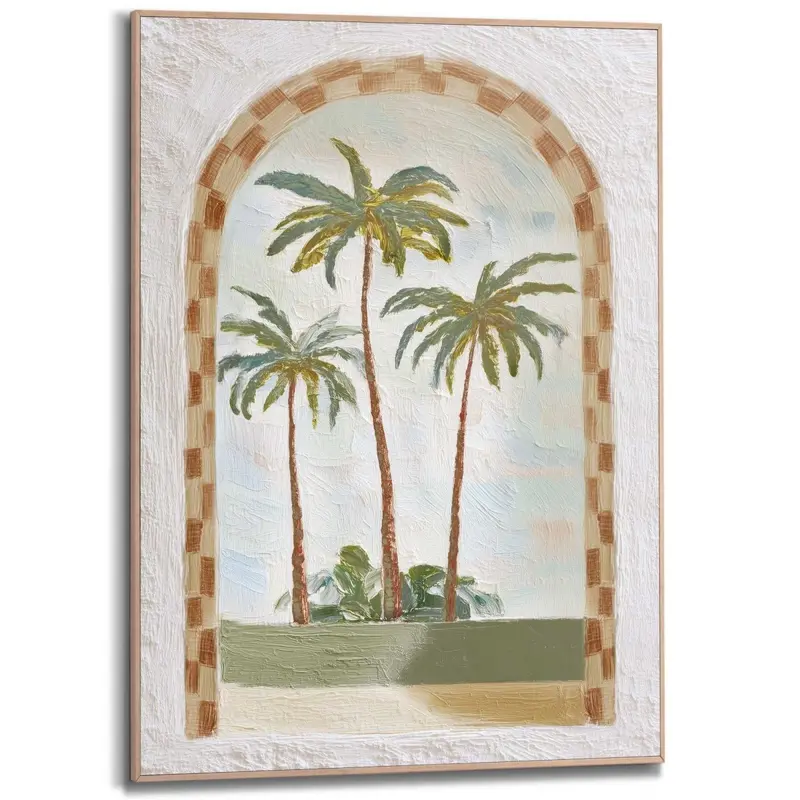 Schilderij Zonnige Palmen 70x50