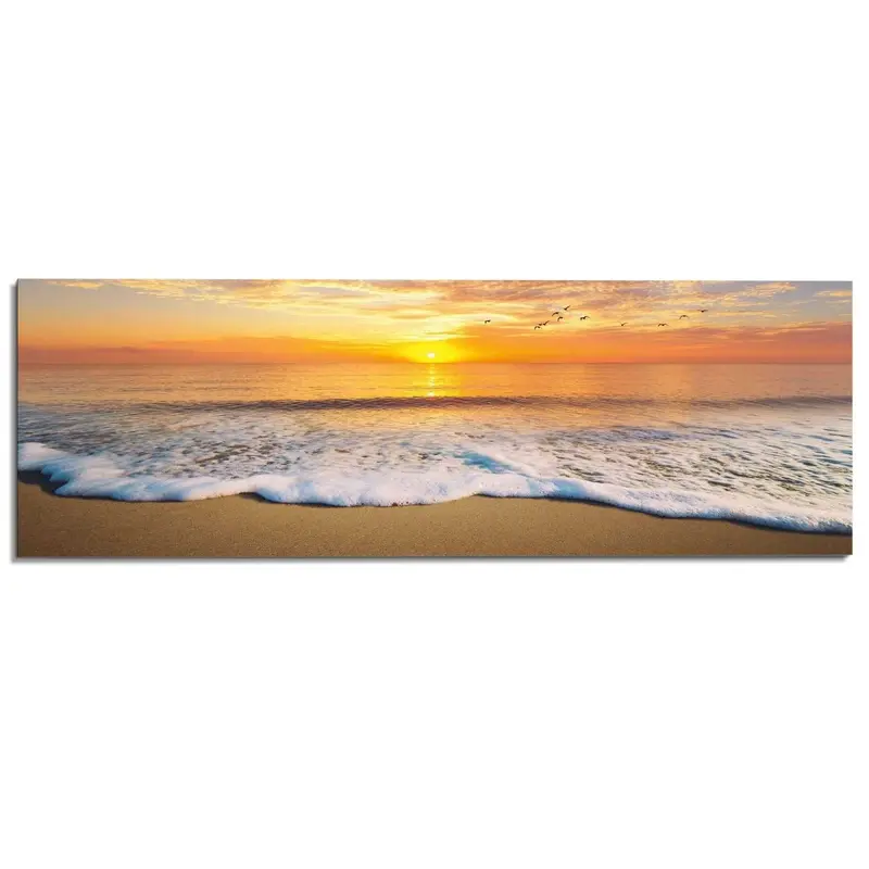 Schilderij Zonsondergang 52x156