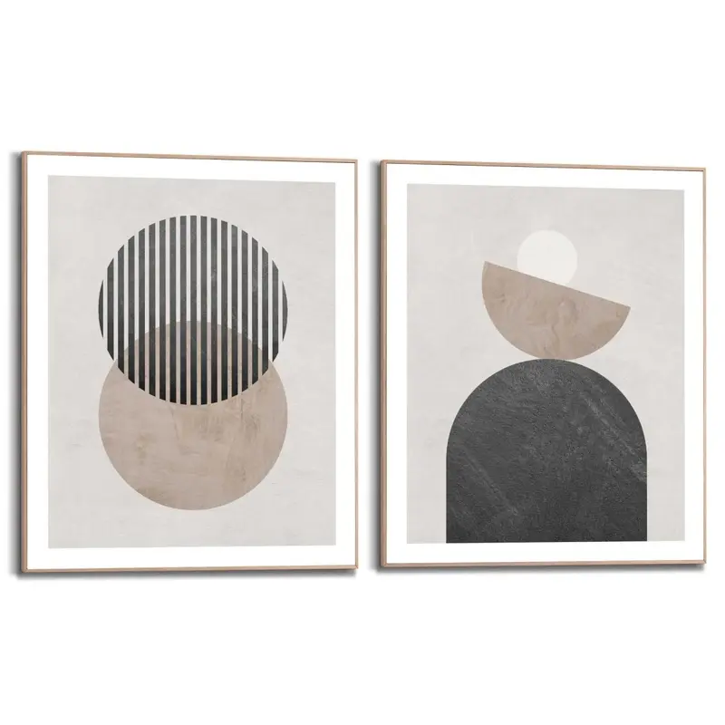 Schilderijen set Abstract Shapes Set 50x40