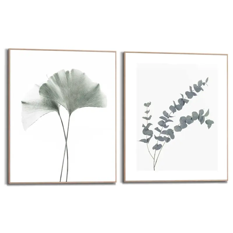 Schilderijen set Eucalyptus Blad