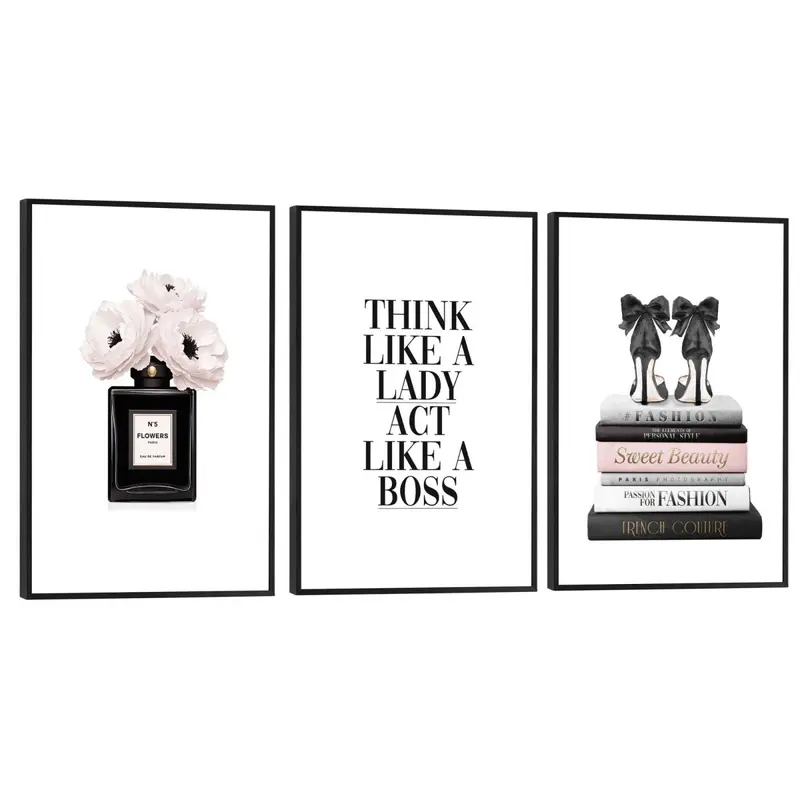 Schilderijen set Fashion Lady 30x20