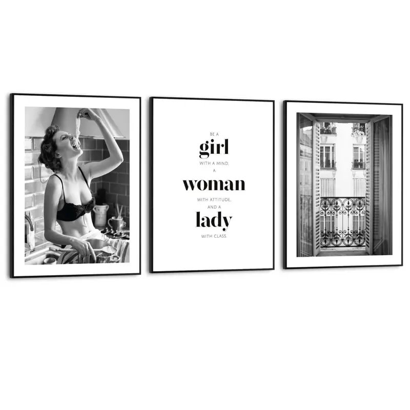 Schilderijen set Fashion Woman