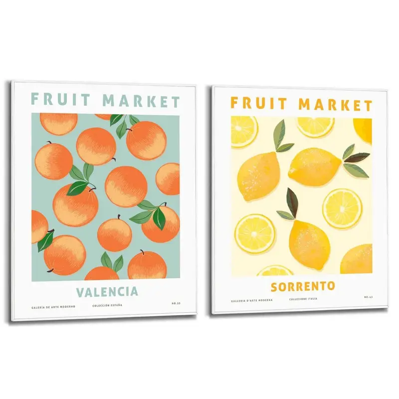Schilderijen set Fruit Lovers